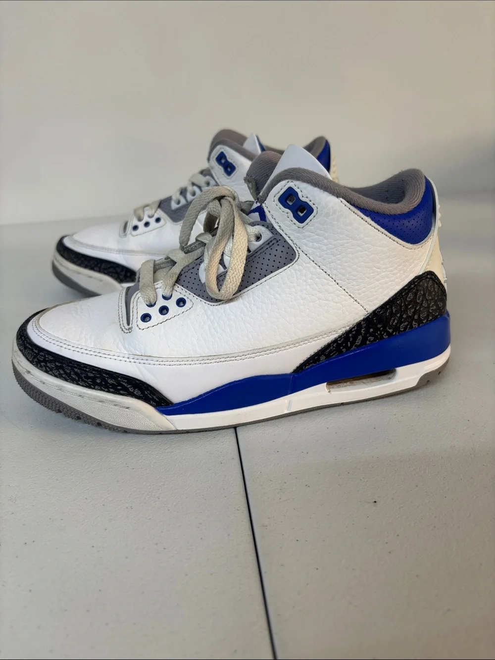 Jordan Men’s Sneakers - White / Royal Blue / Black